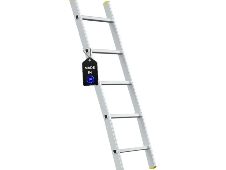PROREGAL Sprossen-Anlegeleiter Economy Plus Ohne Traverse 5 Sprossen Arbeitshöhe 2,43 m Traglast 150 kg
