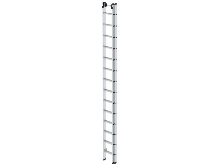PROREGAL Sprossen-Schiebeleiter 2-Teilig Ohne Traverse 2 x 14 Sprossen