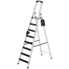 PROREGAL Stufen-Stehleiter Einseitig Begehbar mit Clip-Step Relax 9 Stufen