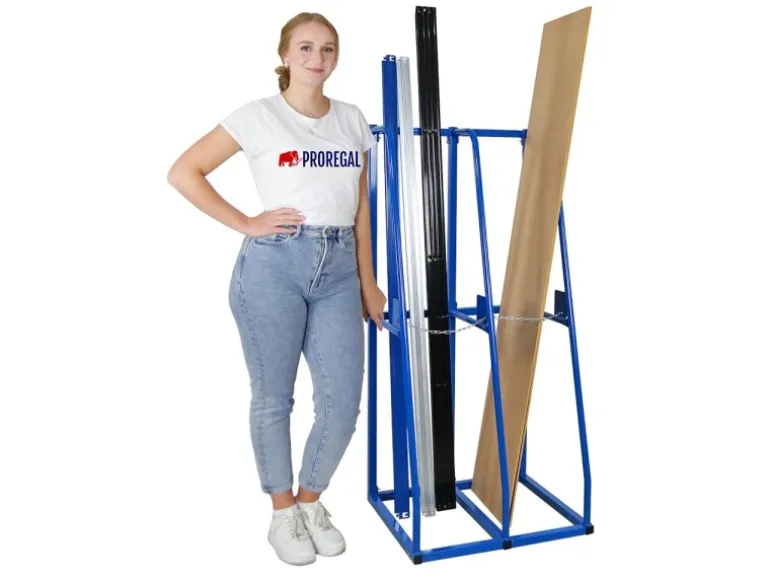 PROREGAL Vertikalregal RHINO Komplettregal HxBxT 150x69x60cm Blau