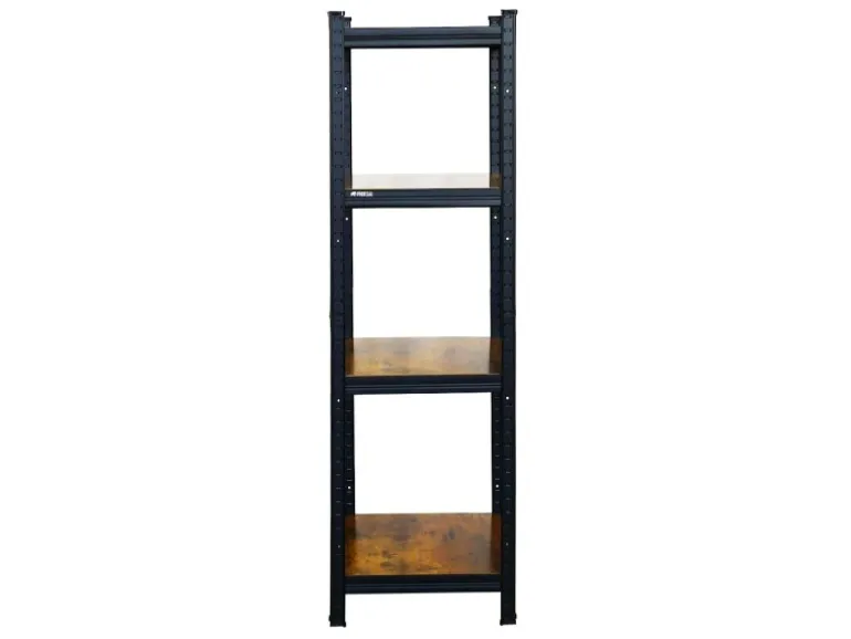 PROREGAL Vintage Series Schwerlastregal Ragnar für Gesamtlast 400 kg Maße 150x45x45cm Vintagebraun-Schwarz