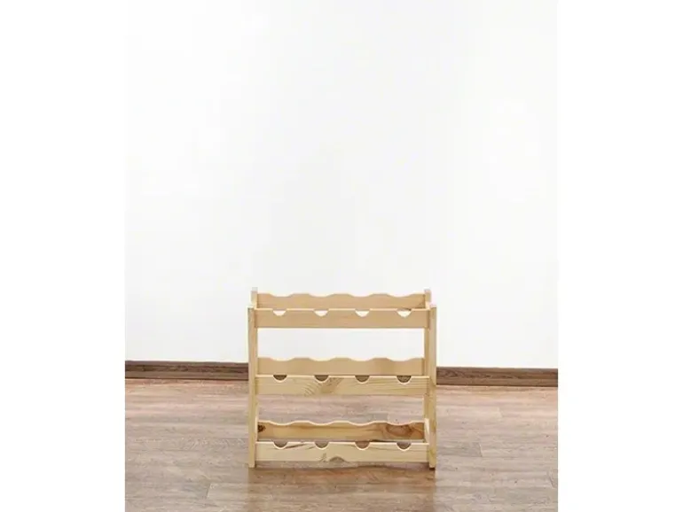 PROREGAL Weinregal Pinotwine HxBxT 38 x 43 x 25 cm 12 Flaschen Massives Kiefernholz Natur Unbehandelt