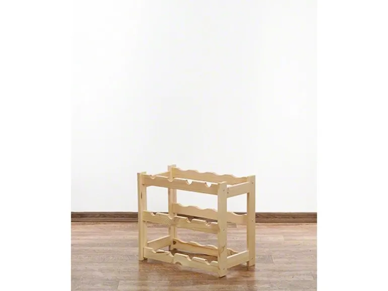 PROREGAL Weinregal Pinotwine HxBxT 38 x 43 x 25 cm 12 Flaschen Massives Kiefernholz Natur Unbehandelt
