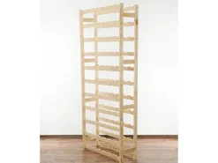 PROREGAL Weinregal Pinotwine HxBxT 166 x 72 x 25 cm 77 Flaschen Massives Kiefernholz Natur Unbehandelt