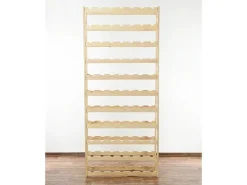 PROREGAL Weinregal Pinotwine HxBxT 166 x 72 x 25 cm 77 Flaschen Massives Kiefernholz Natur Unbehandelt