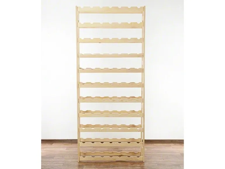 PROREGAL Weinregal Pinotwine HxBxT 166 x 72 x 25 cm 77 Flaschen Massives Kiefernholz Natur Unbehandelt