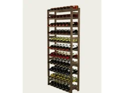 PROREGAL Weinregal Pinotwine HxBxT 166 x 72 x 25 cm 77 Flaschen Massives Kiefernholz Braun Geölt
