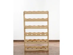 PROREGAL Weinregal Pinotwine HxBxT 86 x 53 x 25 cm 30 Flaschen Massives Kiefernholz Natur Unbehandelt
