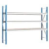 PROREGAL Weitspannregal Maximus Pro Grundregal HxBxT 250 x 200 x 50 cm 2 Ebenen Spanplatten Fachboden Fachlast 690 kg Lichtblau & Lichtgrau
