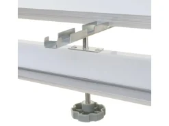Proregal Whiteboard HxBxT 186x186x56 cm Mobil Rollbar Inkl. Zubehör Magnettafel Memoboard Pinnwand