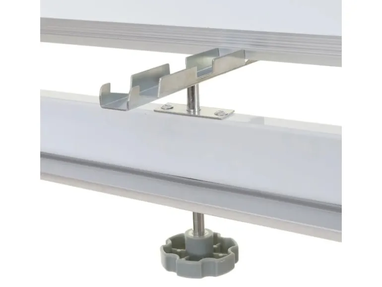 Proregal Whiteboard HxBxT 186x186x56 cm Mobil Rollbar Inkl. Zubehör Magnettafel Memoboard Pinnwand