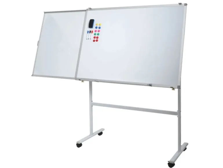 Proregal Whiteboard HxBxT 167x186x57 cm Mobil Rollbar Inkl. Zubehör Mit Ausziehbarer Tafel Magnettafel Memoboard Pinnwand