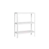 PROREGAL Wohnregal Living Koala Metal mit 3 Fachböden HxBxT 90 x 100 x 30 cm Fachlast 150 kg Weiß/Weiß