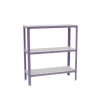 PROREGAL Wohnregal Living Koala Wood mit 3 Fachböden HxBxT 90 x 100 x 30 cm Fachlast 150 kg Lila/Weiß
