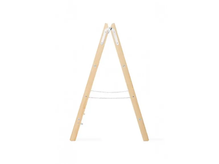 PROREGAL Wood Double Giraffe Holz-Sprossen-Stehleiter mit Sicherheitskette 2 x 6 Sprossen 192 cm Hoch Trittleiter Bockleiter Sprossen-Doppellleiter