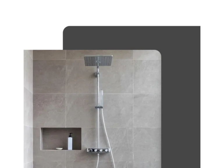 Protektor Wandnische Befliesbar 30cm x 60cm Polysterol Anthrazit