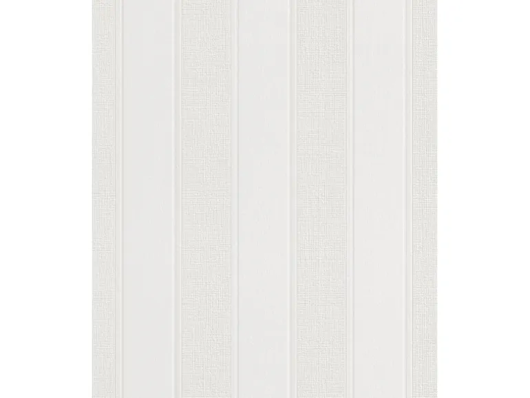 Rasch Vliestapete Wallton 141801 Streifen Weiß 10,05 m x 0,53 m