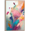 Reinders Gerahmtes Bild Farbenfrohe Blumen für Wohnzimmer 30 x 20 cm Mehrfarbig