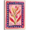 Reinders Gerahmtes Bild Leaf Creation für Wohnzimmer 40 cm x 30 cm Rot