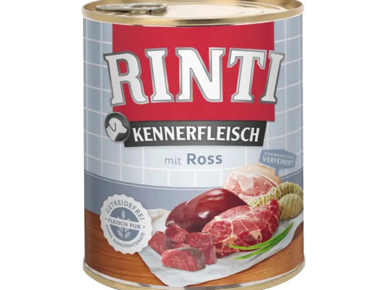 Rinti Hunde-Nassfutter Kennerfleisch Ross 800 g