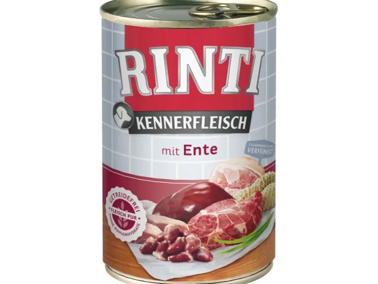 Rinti Hunde-Nassfutter Kennerfleisch Ente 400 g