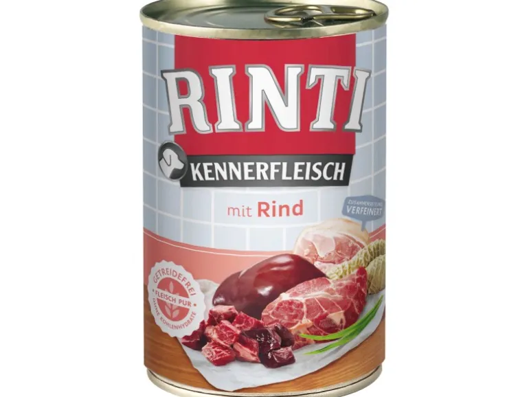 Rinti Hunde-Nassfutter Kennerfleisch Rind 400 g