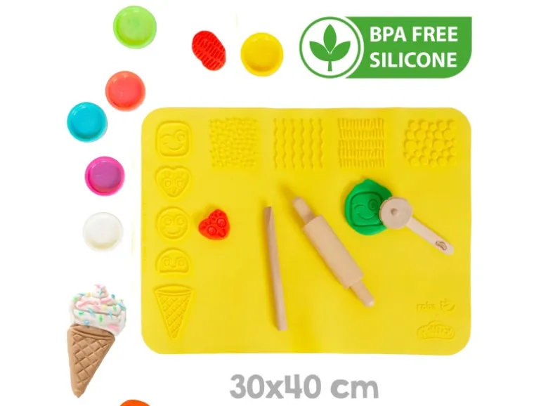 roba Matschküche roba x Play-Doh mit Spielmatte und Knetzubehör