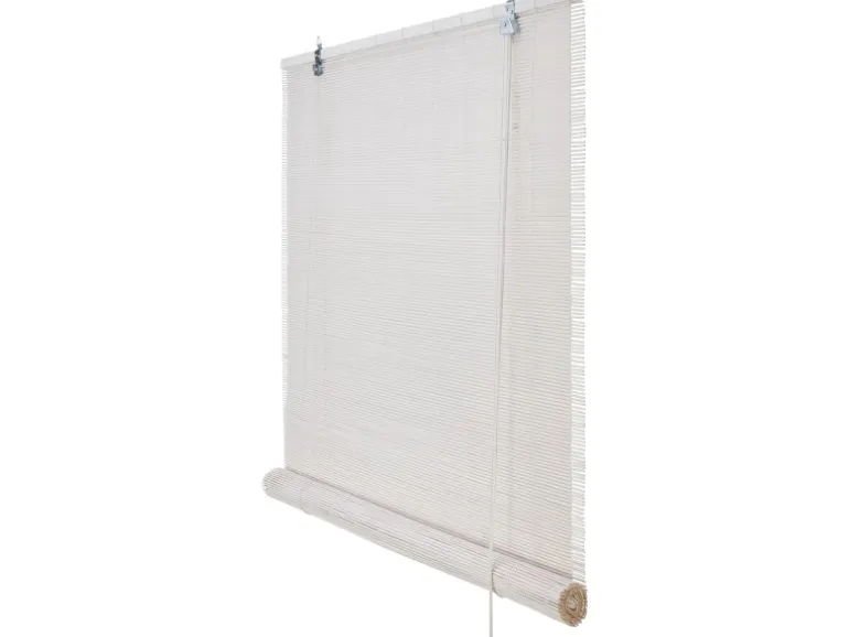 Rollo Bamboo Roll Up Weiß 80 cm x 160 cm