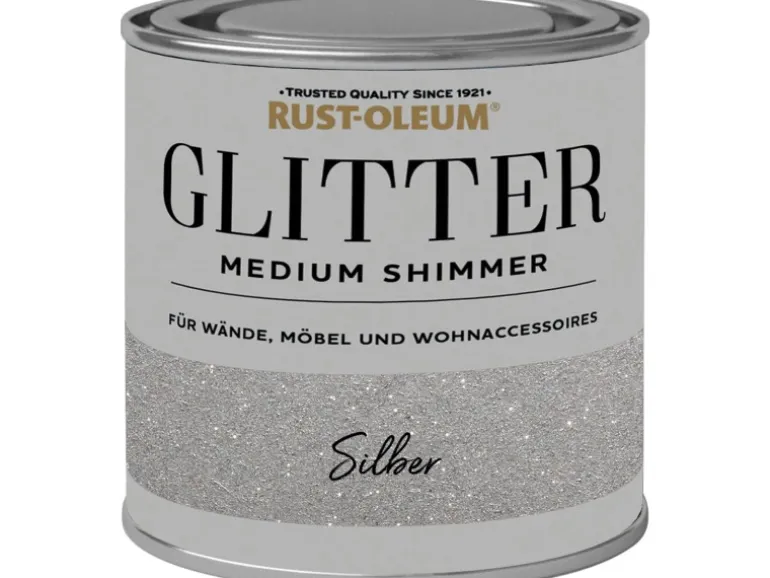 Rust-Oleum Glitzerfarbe Medium Shimmer Silber 250 ml