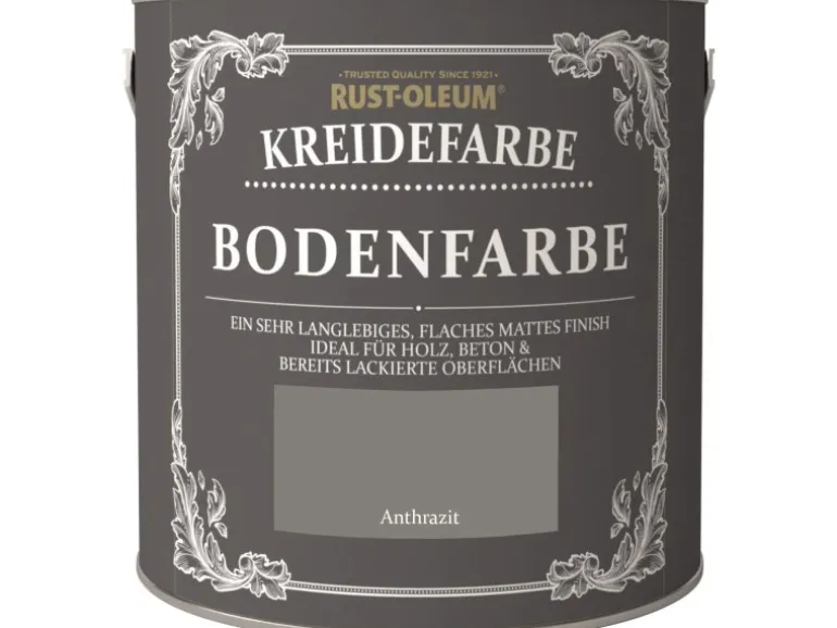 Rust-Oleum Kreide-Bodenfarbe Anthrazit 2,5 l