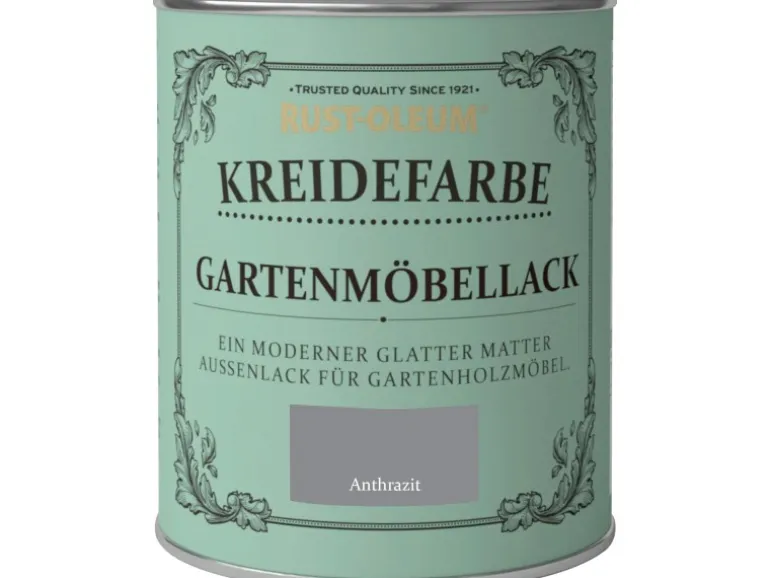 Rust-Oleum Kreidefarbe Gartenmöbellack Anthrazit matt 750 ml