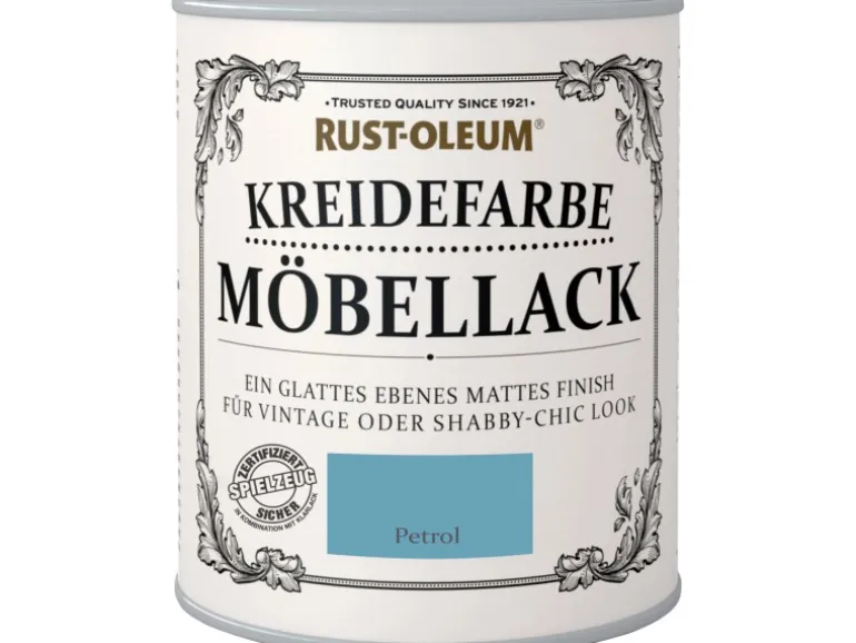 Rust-Oleum Kreidefarbe Möbellack Petrol Matt 750 ml