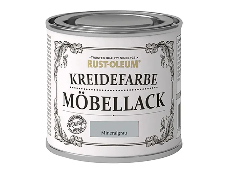 Rust-Oleum Kreidefarbe Möbellack Mineralgrau 125 ml