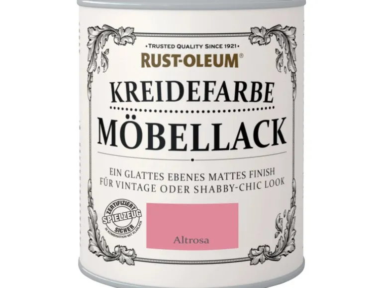 Rust-Oleum Möbellack Kreidefarbe Altrosa Matt 750 ml