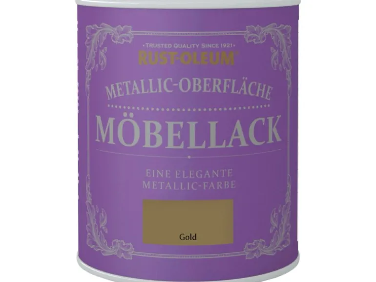 Rust-Oleum Möbellack Metallisch Gold Matt 750 ml
