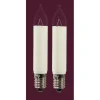 Saico Kleinschaftkerze 2er-Pack E10-Fassung, 8V, 3W Warmweiß