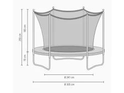 Salta Trampolin Comfort Edition Ø 305 cm Pink