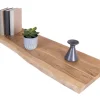 SAM Holzplatte Arya mit Echter Baumkante Einseitig 100 x 30 cm Akazienholz Natur
