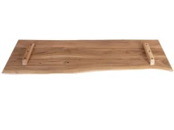 SAM Holzplatte Arya mit Echter Baumkante Einseitig 100 x 30 cm Akazienholz Natur