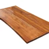 SAM Tischplatte Baumkante Akazie Cognac 140 x 80 cm Esra