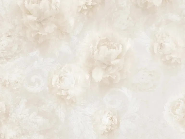 Sanders & Sanders Fototapete Blumen Hellbeige 360 x 270 cm 600513