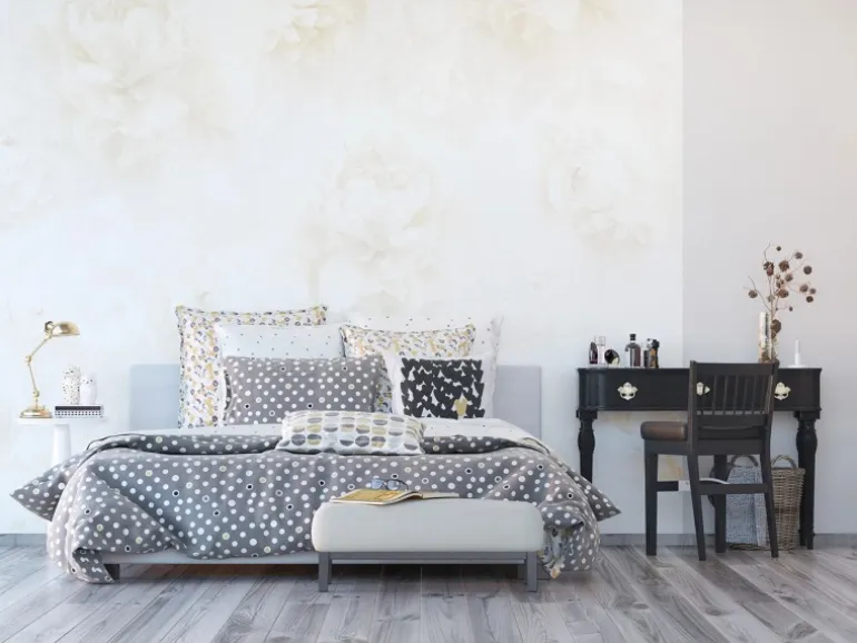 Sanders & Sanders Fototapete Blumen Hellbeige 360 x 270 cm 600513