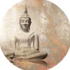 Sanders & Sanders Selbstklebende Runde Tapete Budha Beige Ø 140 cm 601126