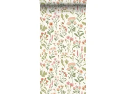 Sanders & Sanders Tapete Feldblumen Grün 50 x 900 cm