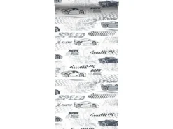 Sanders & Sanders Tapete Rennwagen Schwarz Weiß 50 X 900 Cm 935360