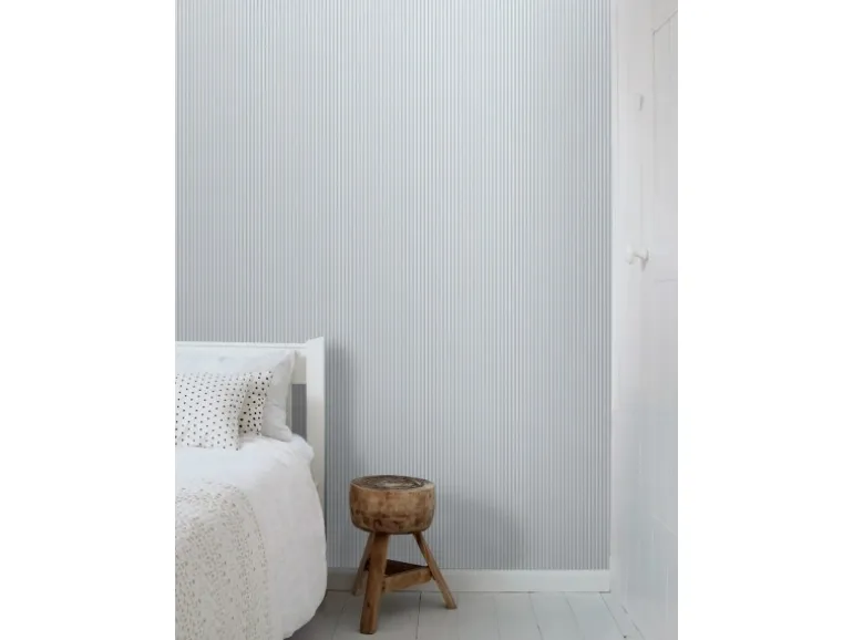 Sanders & Sanders Tapete Streifenmuster Graublau 50 x 900 cm