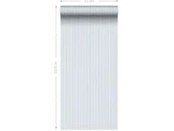 Sanders & Sanders Tapete Streifenmuster Graublau 50 x 900 cm