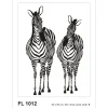 Sanders & Sanders Wandtattoo Zebras Schwarz-Weiß 65 x 85 cm 600295