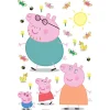 Sanders & Sanders Wandtattoo Peppa Wutz Multicolor 65 x 42.5 cm 601348