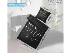 SANILO Bettwäsche 4-teilig All You Need is Sleep